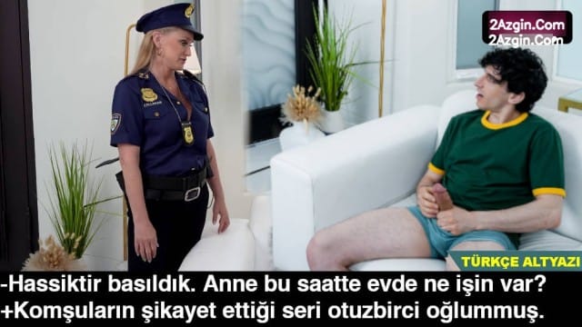 Olgun polis asılan gencin boşalmasını sağlamak istiyordu