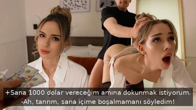 Oteldeki temizlikçi kızı yüksek fiyata ikna edip sikmeye başladı